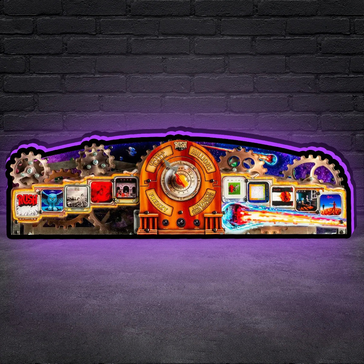 Nouvelle arrivée Rush Pinball Topper LED Lightbox, prise USB variateur, décoration de flipper, parfait pour salle de jeux ou flipper 