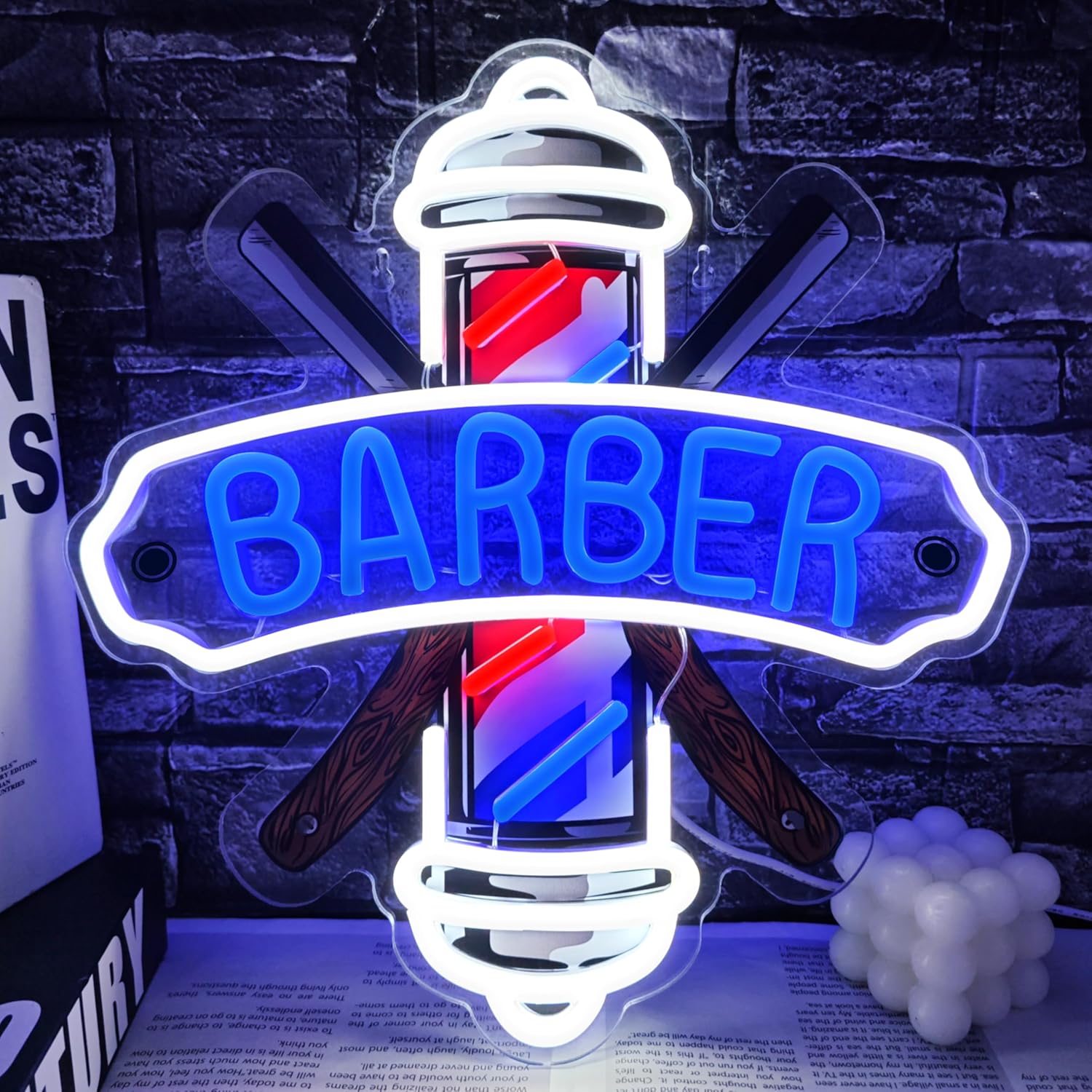 Billiards Neon Sign for Wall Decor Dimmable Billiards Neon Lights for Game Room Party Pub Bar Billiard Club Bedroom Man Cave Decor Billiards Lovers Gift