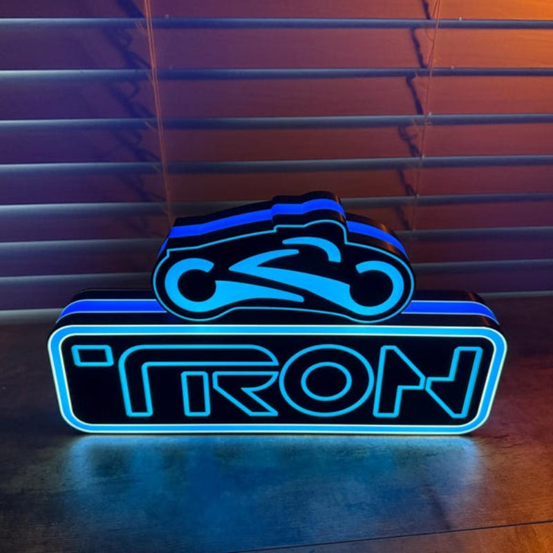 TRON inspired Pinball Topper- lit LED Sign | Wall Decor | pinball | Gift for Him | Mancave | Stern | Mod