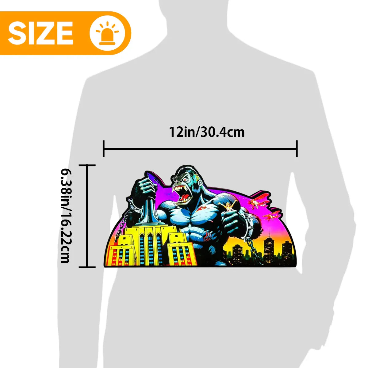 King Kong Pinball AR Topper for  Pinball Machine, 3D Printed Lightbox USB Powered & Full Dimmable