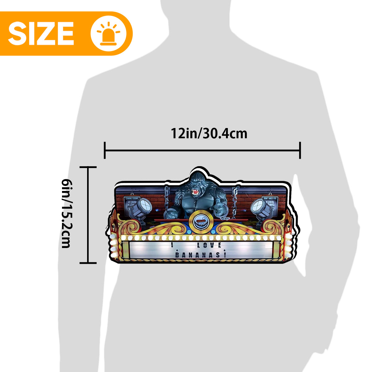 New Arrival King Kong Pinball 3D LED Light Box, for Stern Pinball Arcade Game fans,  Pinball Arcade Decor