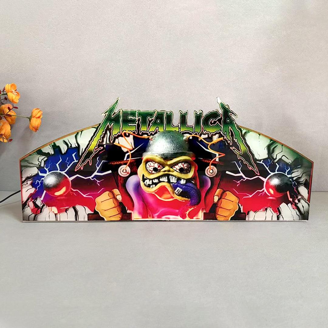 Metallica Pinball Acrylic LED Topper, for Pinball Machine, Pinball Top ...