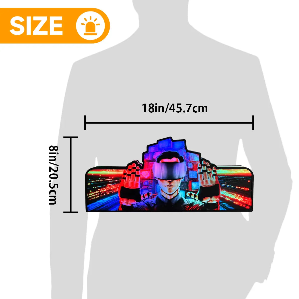 The Johnny Mnemonic Pinball Topper Led Lightbox, USB plug Dimmer, Pinball Arcade Decor, Perfect for Game Room or Pinball Machine