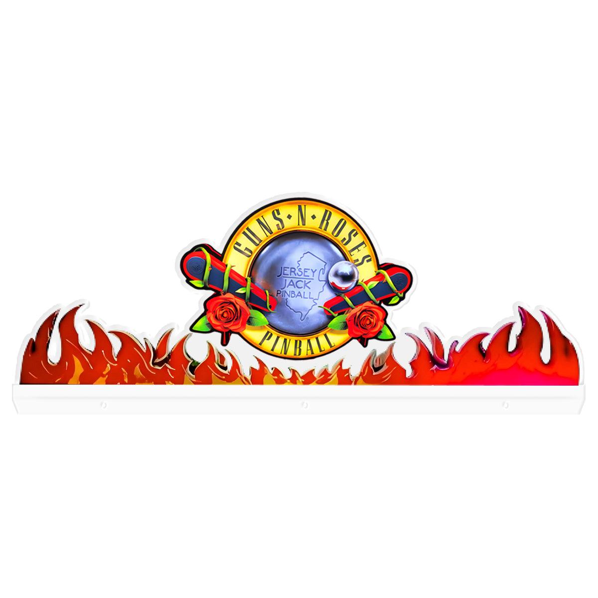 Guns N' Roses Pinball Acrylic LED Topper, for Pinball Machine, Pinball Topper