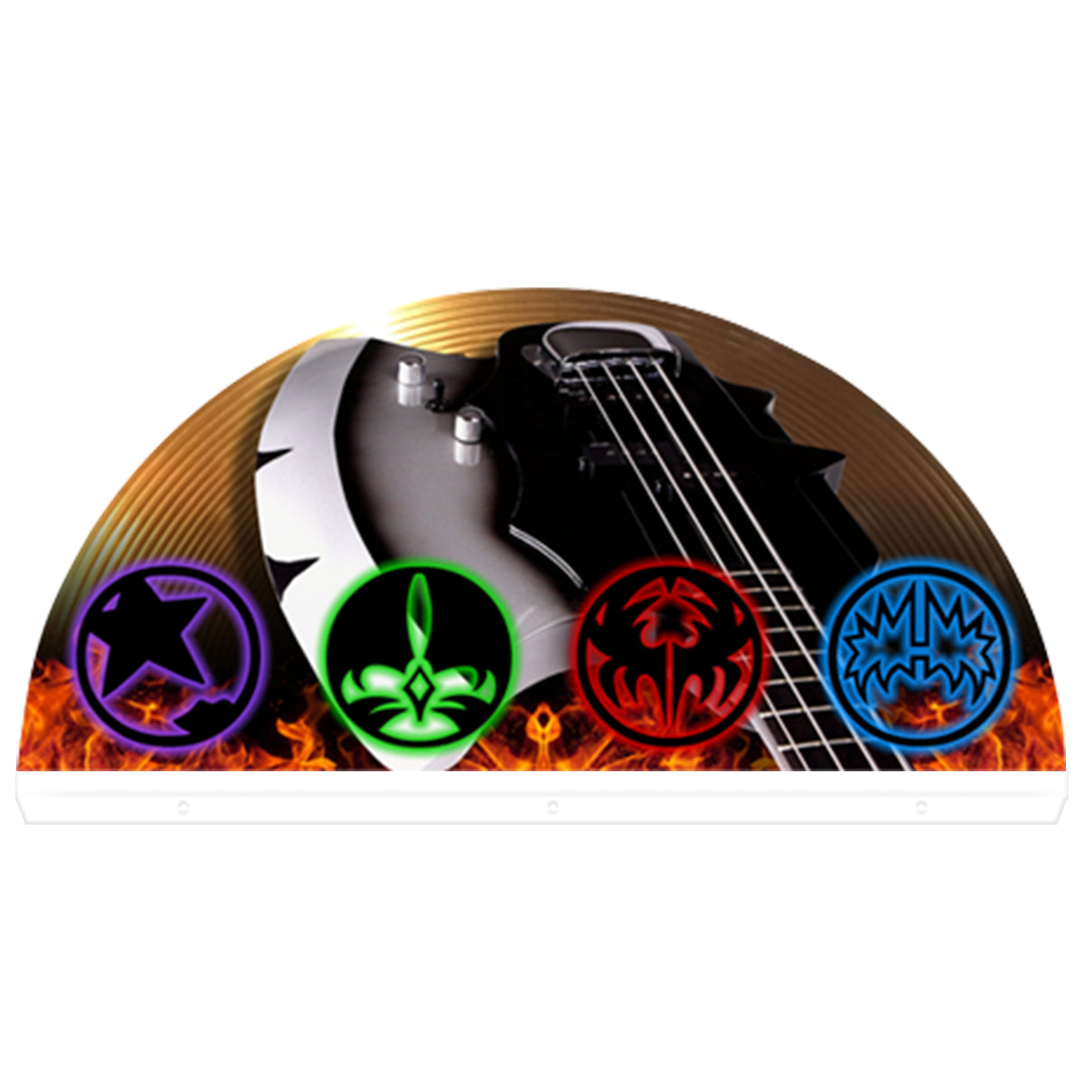 KISS Bally Topper 3D Acrylic LED Topper, For Bally Pinball Machine, KISS Pinball Machine Topper