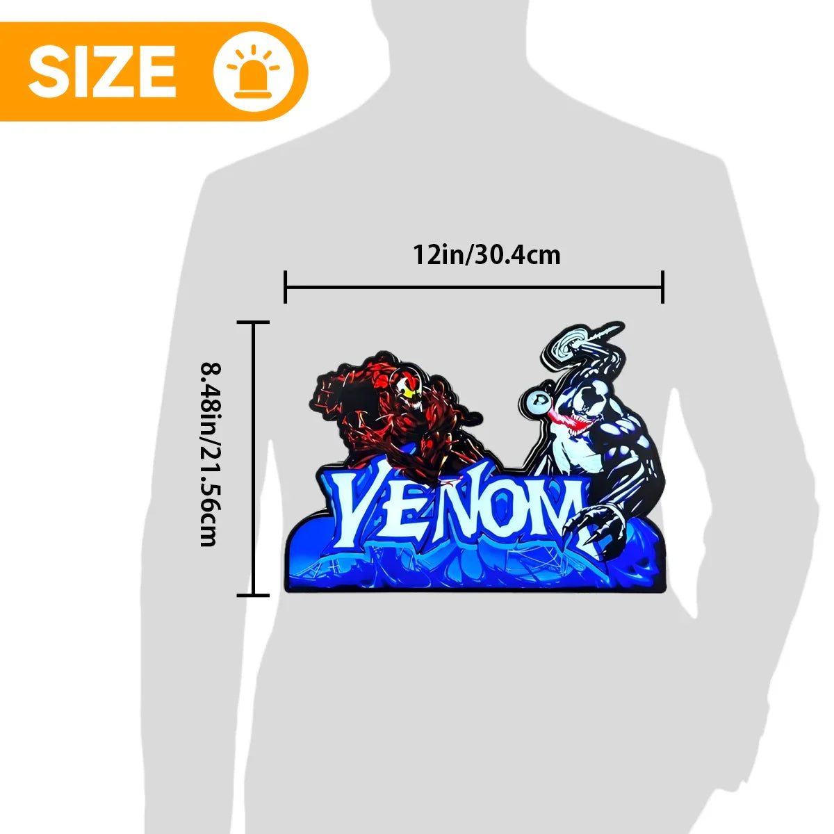 Venom Pinball Topper LED Light Box Fully Darkable USB Powered, Pinball Arcade Decor, Perfect for Game Room or Pinball Machine