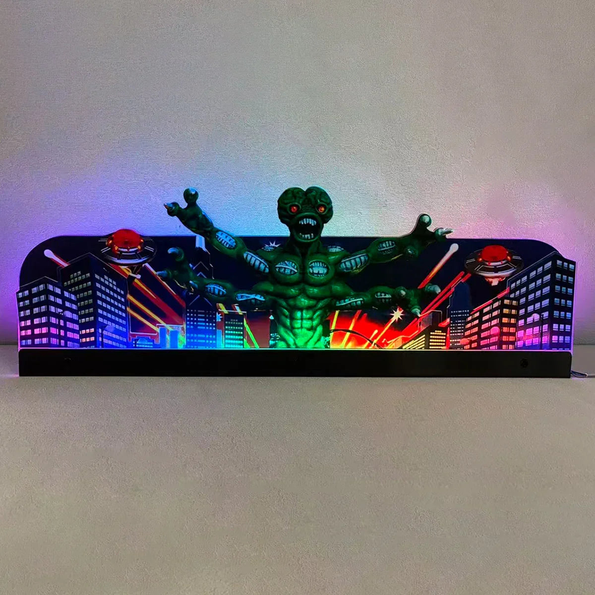Attack or Revenge From Mars Pinball Acrylic LED Topper, for CGC Pinball Machine, Arcade 1up Pinball Topper