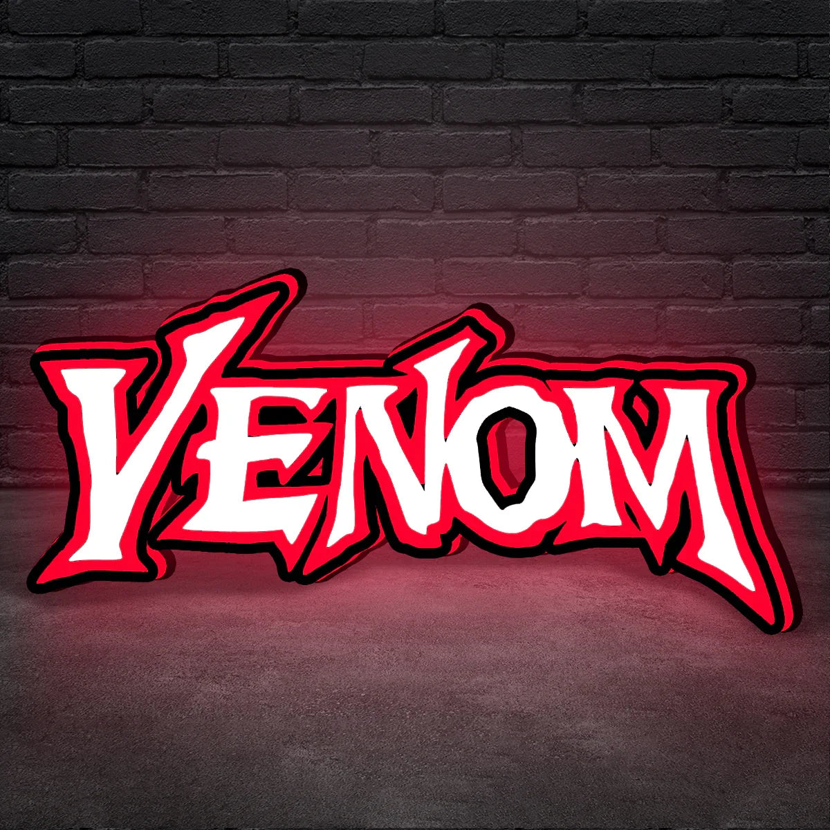 Venom Logo LED Light Box Fully Darkable USB Powered, Pinball Arcade Decor, Perfect for Game Room or Pinball Machine