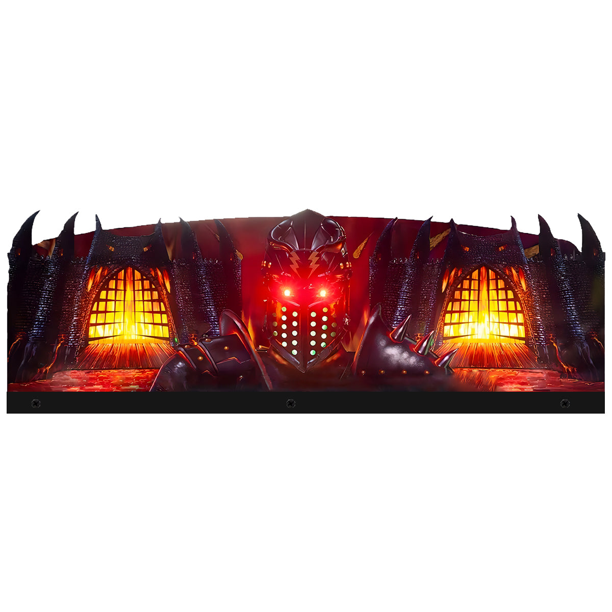 Décoration de chevalier noir 3D en acrylique à LED, pour flipper Stern