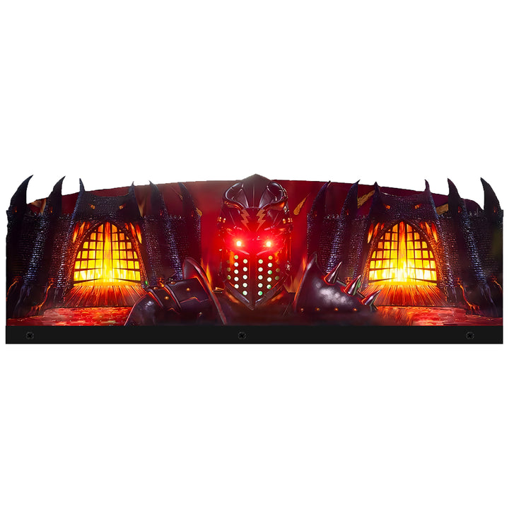 Décoration de chevalier noir 3D en acrylique à LED, pour flipper Stern