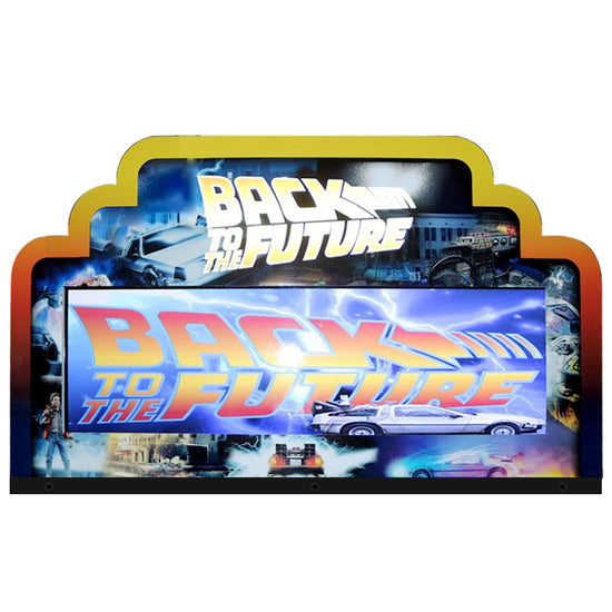 Back to the Future Arcade Topper 3D Acrylic LED Topper, For BTTF Arcade Game Art Repro Game Machine, Arcade Topper