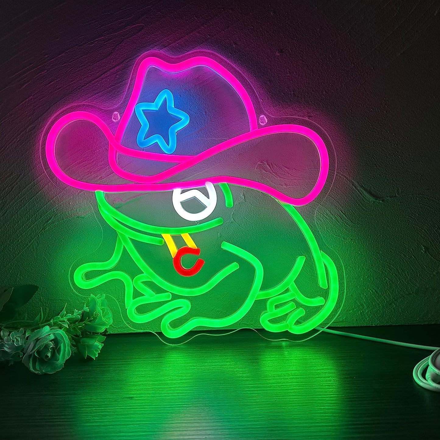 Skeleton Ghost Neon Sign Light 11.8"x11.8" LED Neon Light with On/Off Switch Gaming Neon Sign for Game Room Man Cave Birthday Halloween Decor Christmas Gift