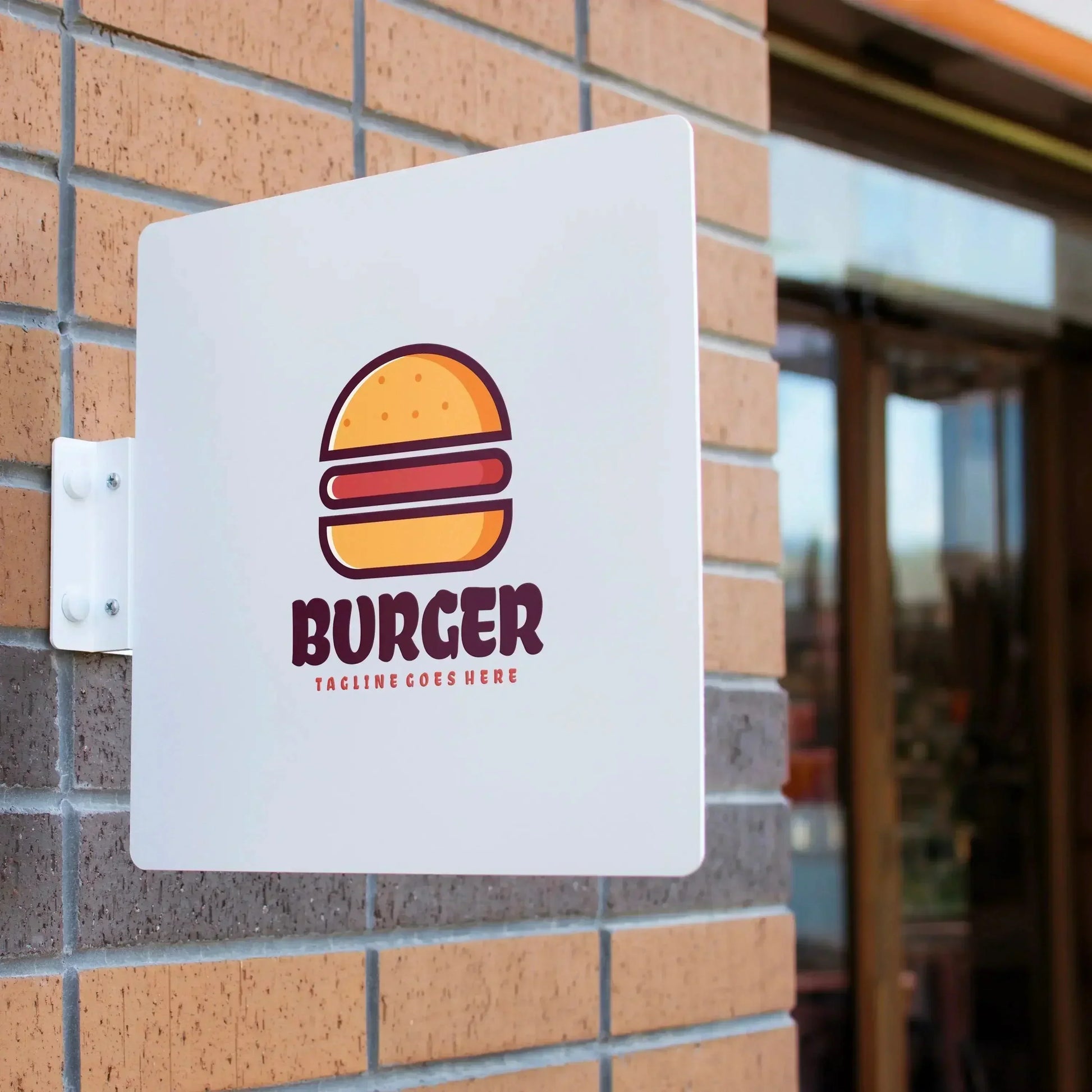 Custom Acrylic Office Flag Shop Business Sign Double-Side Signboard S ...