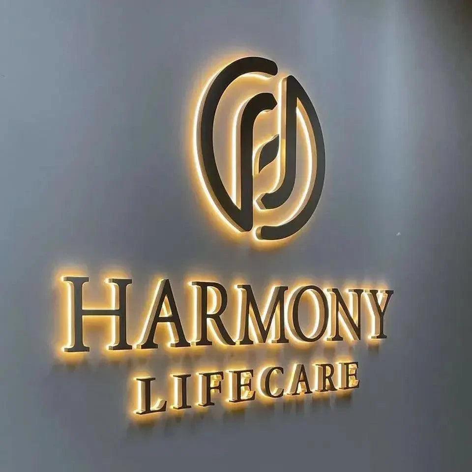 Custom LED Business Logo 3D Illuminated Letters LED Backlit Sign Busi ...