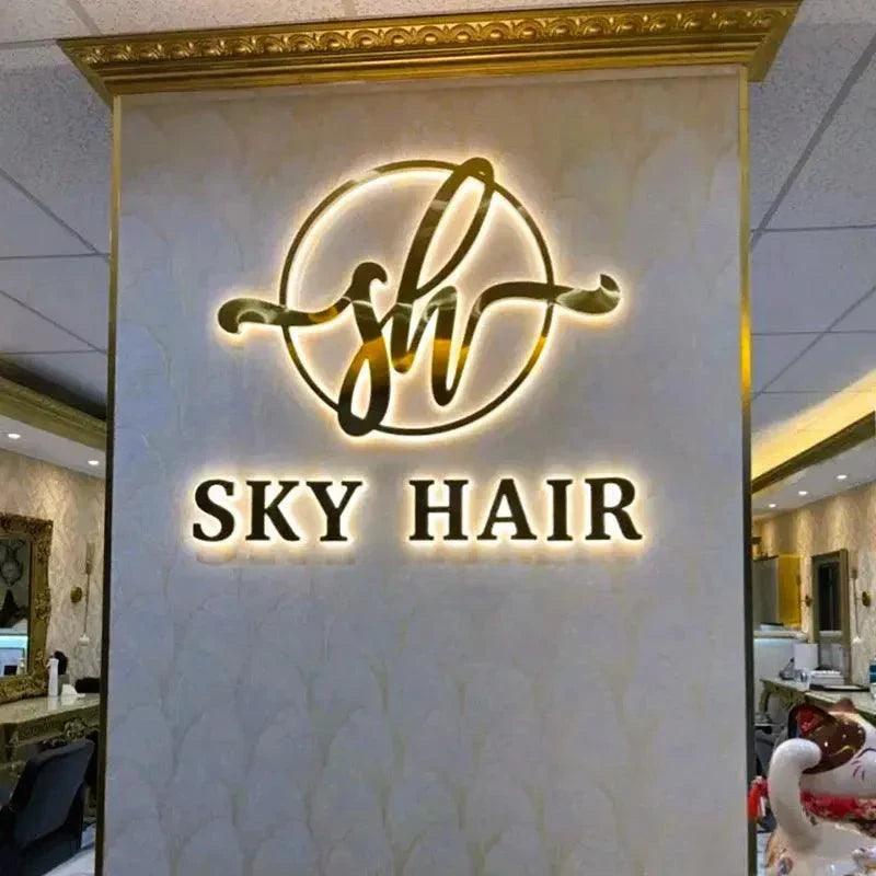 Led Sign Work Logo Custom LED Business Logo 3D Illuminated Letters LED Backlit Sign Busi ...