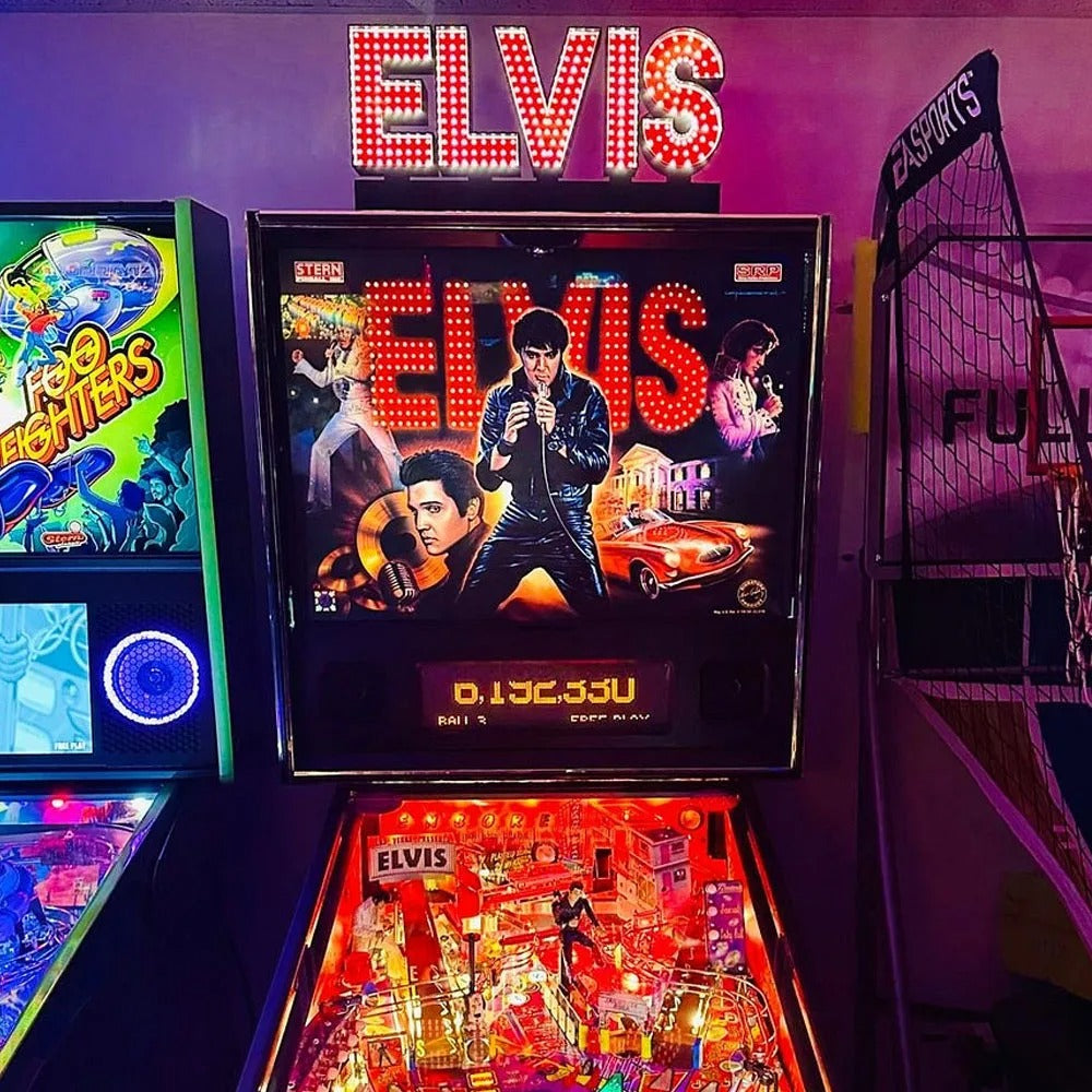 Elvis Logo 3D LED Light Box, for Pinball Arcade Game fans,  Pinball Arcade Decor