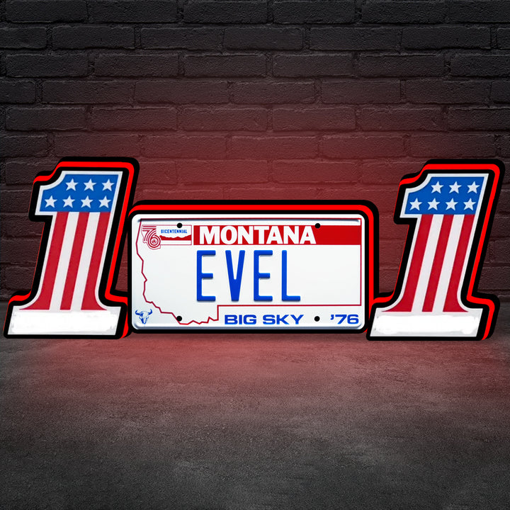 Evel Knievel Topper for Bally Pinball Machine, 3D Printed Lightbox Powered by USB Band Dimm Man's Cave