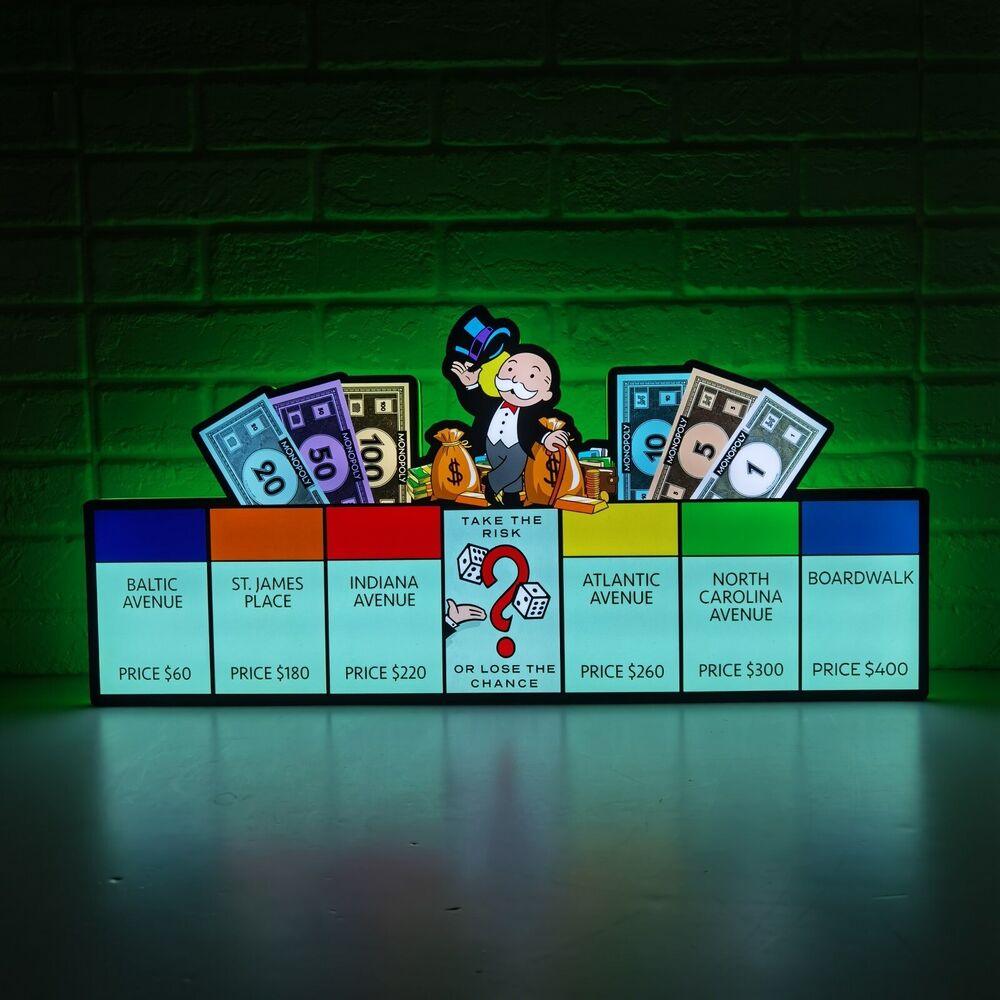 Exclusive Monopoly Pinball Topper LED Lightbox USB Powered Fully Dimma ...