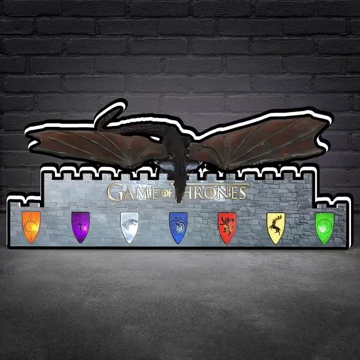 Game of Thrones Pinball Topper LED Lightbox, 3D Printed Lightbox Rock Your Game