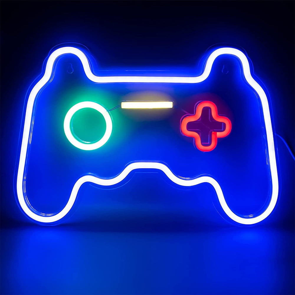 Skeleton Ghost Neon Sign Light 11.8"x11.8" LED Neon Light with On/Off Switch Gaming Neon Sign for Game Room Man Cave Birthday Halloween Decor Christmas Gift