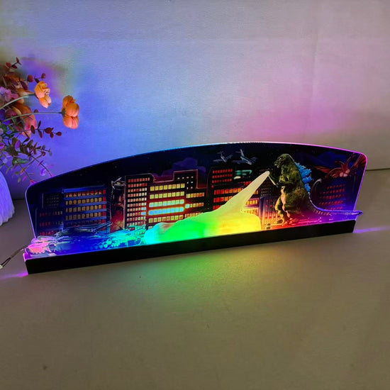 Godzilla Topper Pinball Acrylic LED Topper, for Stern Pinball Machine, Pinball Topper