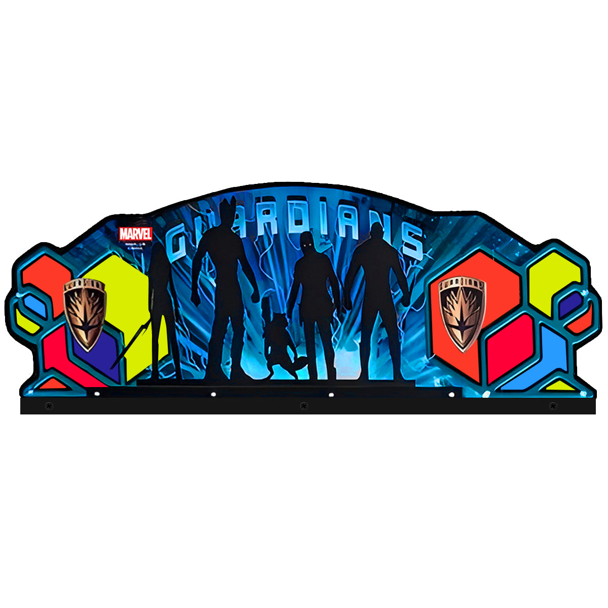 Guardians of the Galaxy Topper, Pinball topper 3D Acrylic LED Topper, for Stern Pinball Machine, Pinball Topper