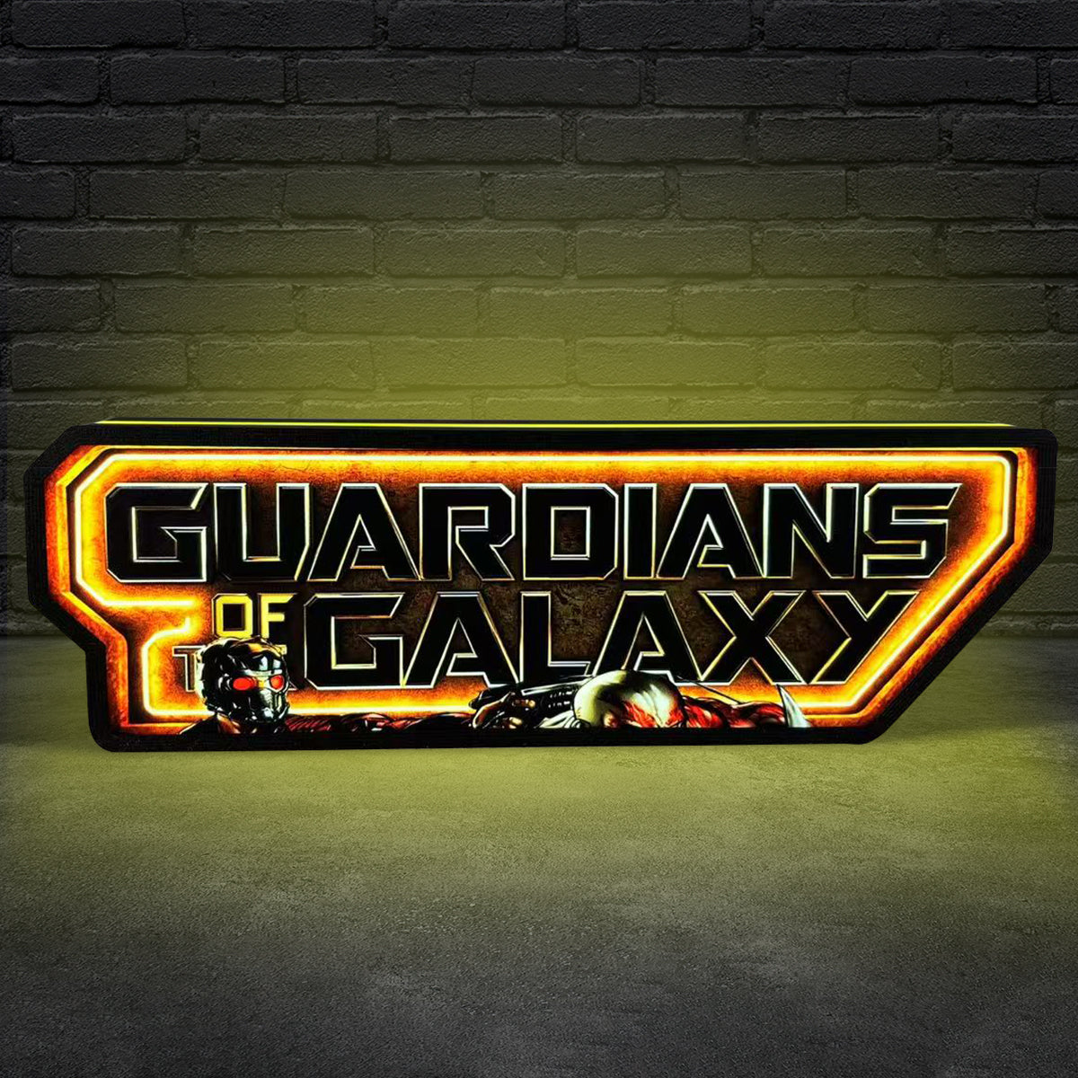 Guardians of the Galaxy Logo Pinball Topper Led Lightbox, USB plug Dimmer, Pinball Arcade Decor, Perfect for Game Room or Pinball Machine