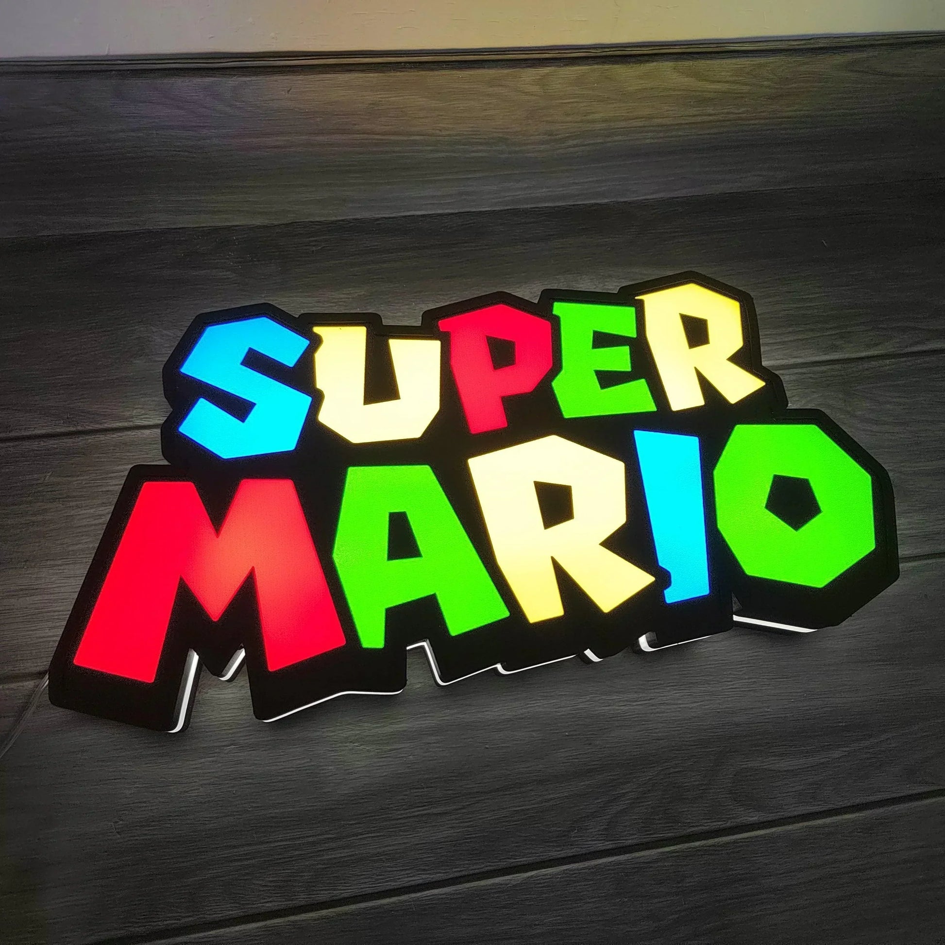 SNES Super Mario Video Game Light Great for Gaming Room Decor Nintendo Sign for Man Cave Lights