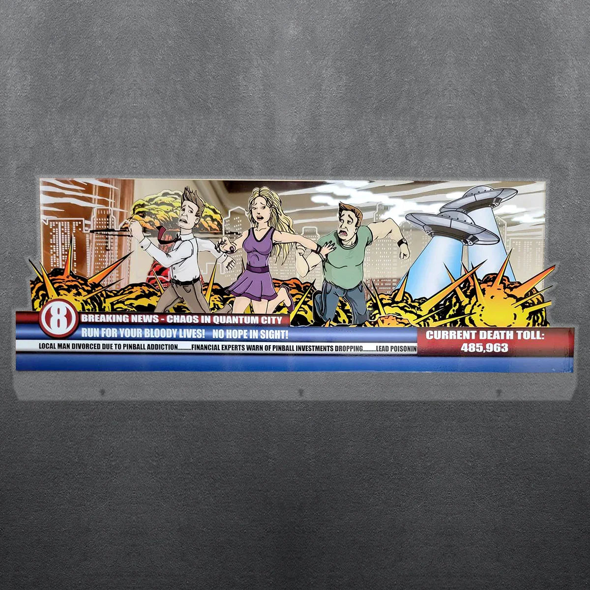 Jersey Jack “Dialed In”  Pinball Topper 3D Acrylic LED Topper