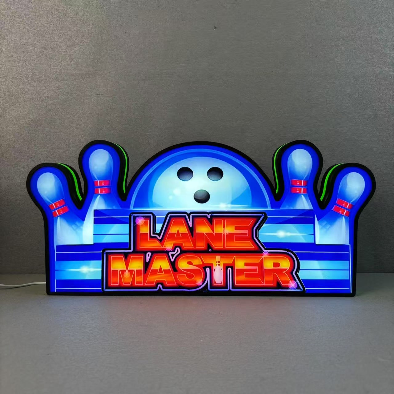 Lane Master Topper 3D Pinted Lightbox for Bowling Arcade Game Machine, Bowling Arcade Game machine Topper