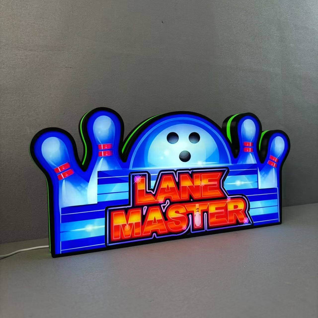 Lane Master Topper 3D Pinted Lightbox for Bowling Arcade Game Machine, Bowling Arcade Game machine Topper