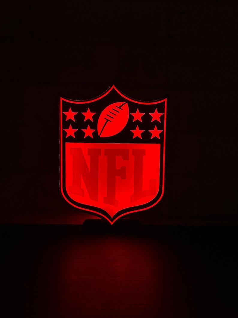 Nfl Light Box NFL Led LightBox Sign Lamp Football Room Decoration – FYLZGO