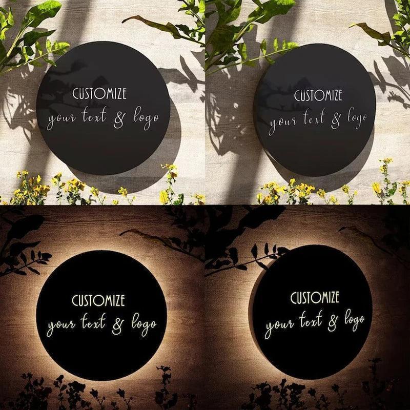 Outdoor LED Light Box, Advertising Round Light Boxes, Coffee Shop Res ...