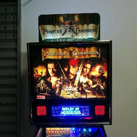 Pirates of the Caribbean Pinball Topper for JJP Pinball Machine, 3D Printed Lightbox USB Powered & Full Dimmable