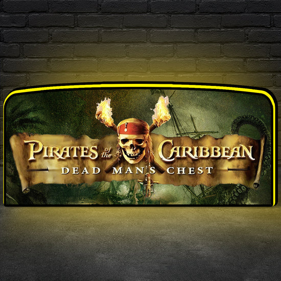 Pirates of the Caribbean Pinball Topper for JJP Pinball Machine, 3D Printed Lightbox USB Powered & Full Dimmable