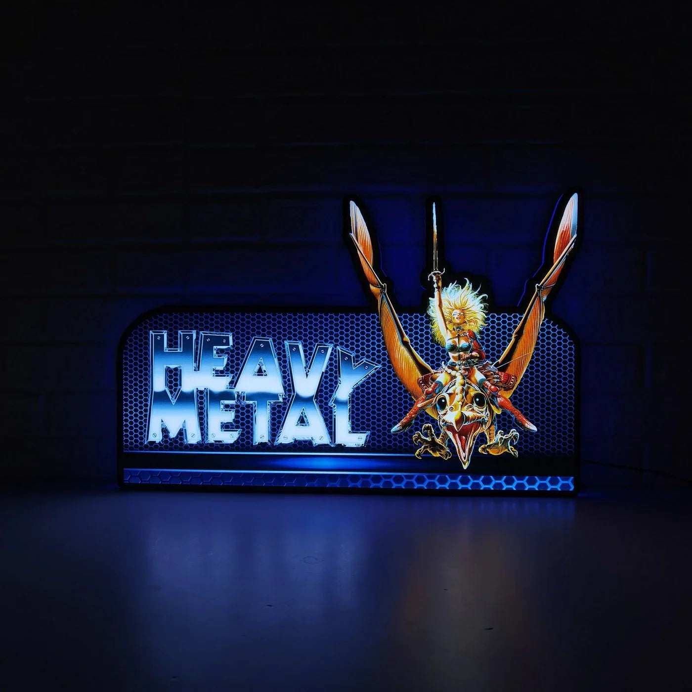 Heavy Metal Topper, 3D Printed Lightbox for Stern Pinball machine Powered by USB Band Dimm Wall Art Decor Man's Cave