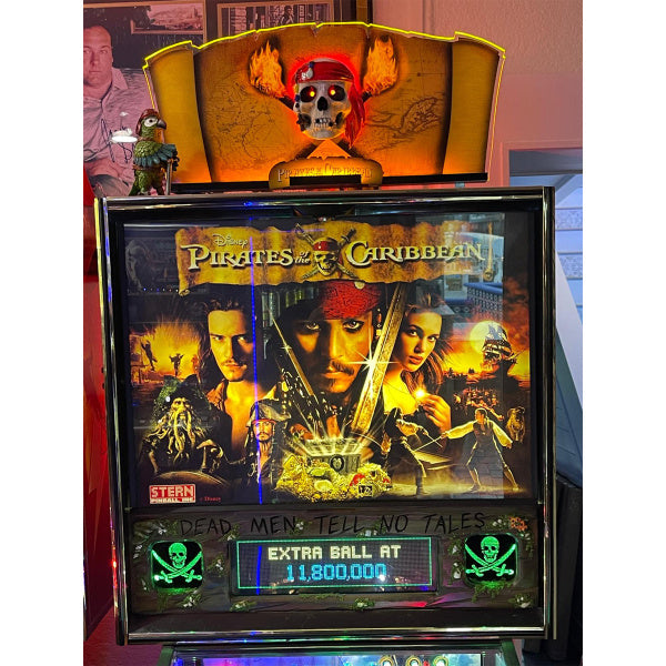 Pirates of the Caribbean Pinball Topper 3D Acrylic LED Topper, For Jersey Jack JJP Pinball Machine, Pinball Topper
