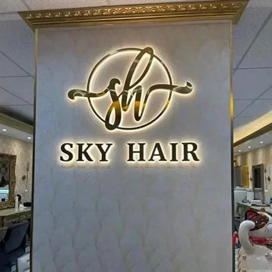Custom Business Logo, Business Sign, Light Up Sign, Salon Decor, Meta ...