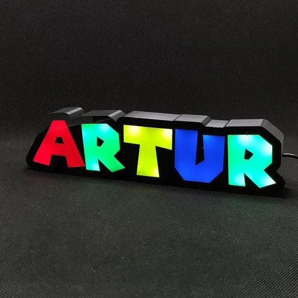 Custom Name Logo Lightbox LED Sign for Wall Art Decor Kid Adult Nightl ...