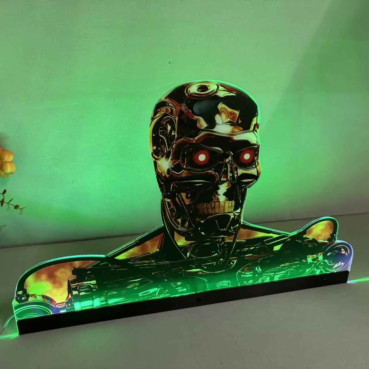 Terminator 2 T2 Pinball Acrylic LED Topper, for Pinball Machine, Pinball Topper