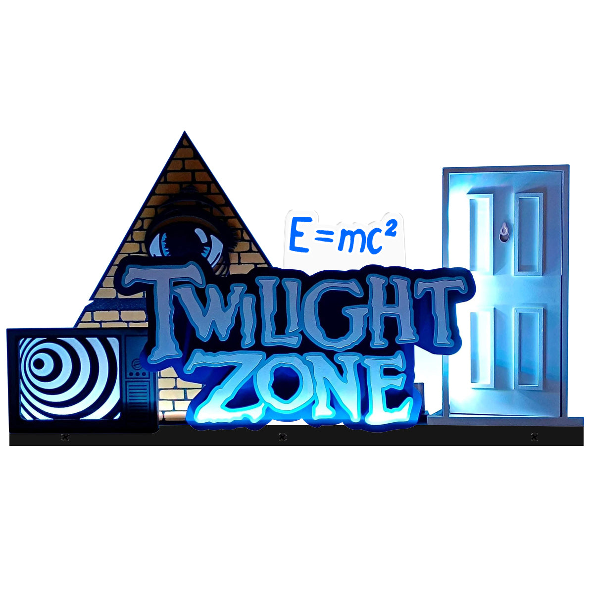 Twilight Zone Pinball topper 3D Acrylic LED Topper, for Williams Pinball Machine, Pinball Topper