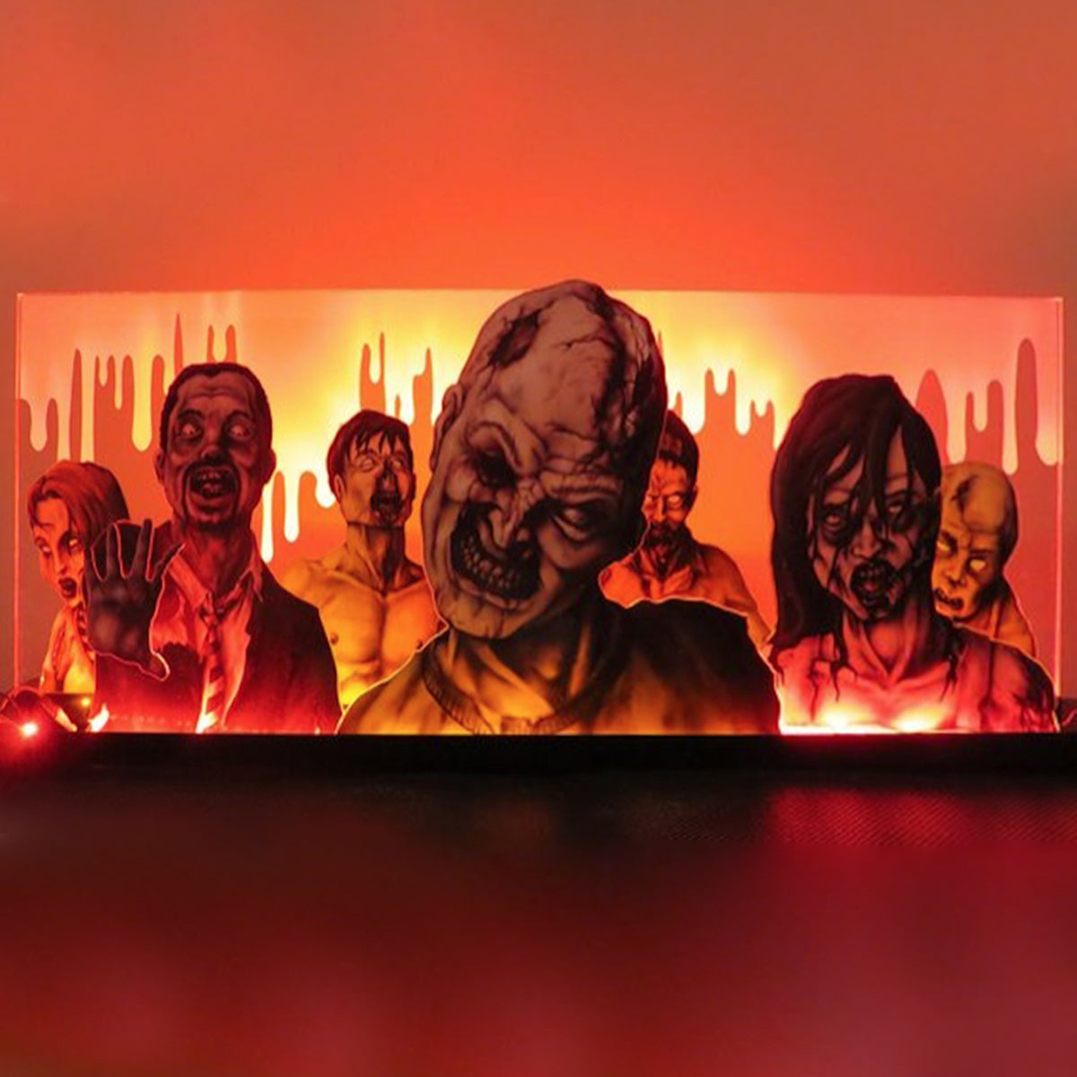 Walking Dead Topper 3D Acryl RGB LED Topper, für Stern Flipperautomaten, Flipperaufsatz