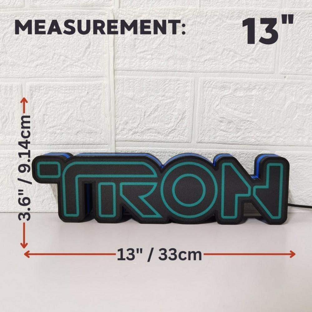 Tron Led Sign Tron Sign LED Lightbox | Dimmable & USB Powered – FYLZGO