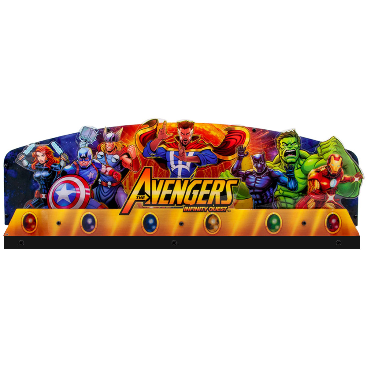 Avengers Infinity Quest Topper 3D Acrylic LED Topper, For Stern Pinball Machine, Marvel Pinball Topper