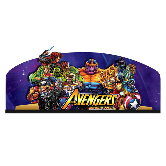 Avengers Infinity Quest Pinball Topper 3D Acrylic LED Topper, For Stern Pinball Machine, Pinball Topper