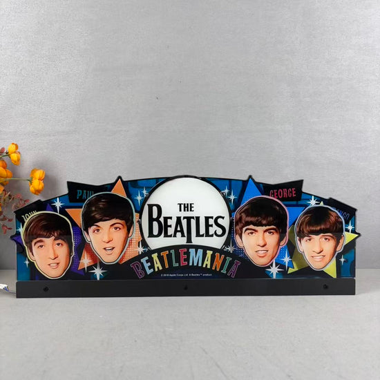 Décoration de flipper The Beatles DIAMOND Edition, pour flipper Stern, parfaite pour la salle de jeux Décoration de flipper 3D en acrylique LED, pour flipper Stern, décoration de flipper