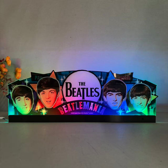 Décoration de flipper The Beatles DIAMOND Edition, pour flipper Stern, parfaite pour la salle de jeux Décoration de flipper 3D en acrylique LED, pour flipper Stern, décoration de flipper