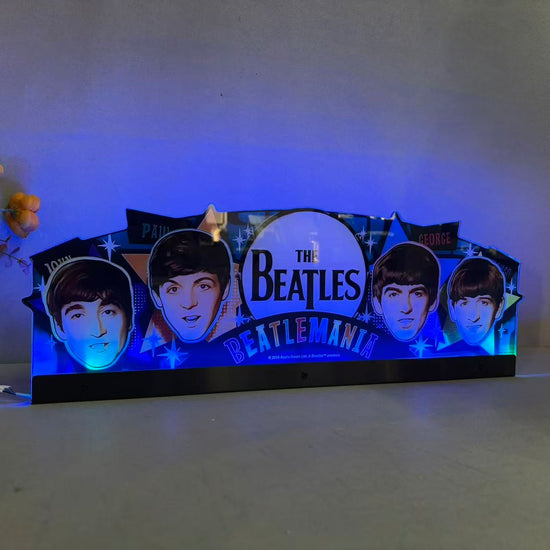 Décoration de flipper The Beatles DIAMOND Edition, pour flipper Stern, parfaite pour la salle de jeux Décoration de flipper 3D en acrylique LED, pour flipper Stern, décoration de flipper