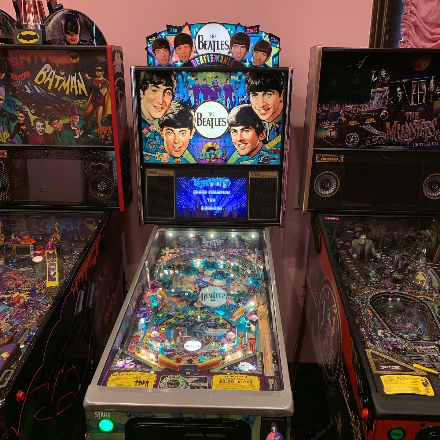 The Beatles DIAMOND Edition Pinball Topper, For Stern Pinball Machine ...