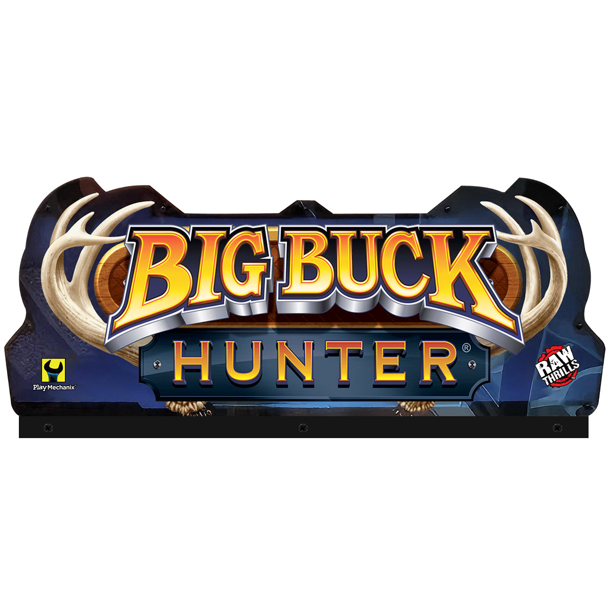 Big Buck Hunter Topper Arcade 3D Acrylic LED Topper, For Arcade Game Art Repro Video Game Machine, Arcade Topper